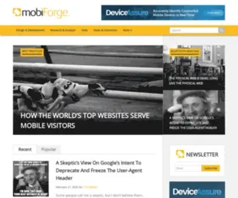 Mobiforge.com(Mobile web development) Screenshot