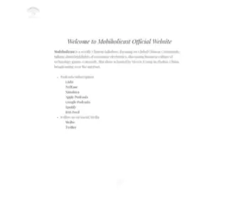 Mobiholicast.com(墨比移动风) Screenshot