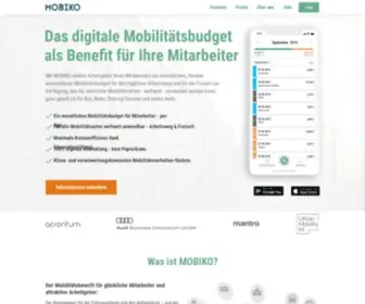 Mobiko.de(Ein flexibles Mobilitätsbudget für alle Mitarbeit) Screenshot