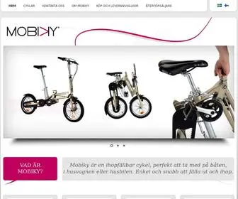 Mobiky.se(En genialisk cykel med prisbelönt design) Screenshot