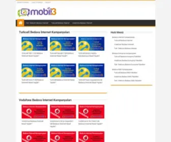 Mobil3.net(Turkcell, Vodafone, Türk Telekom bedava internet) Screenshot