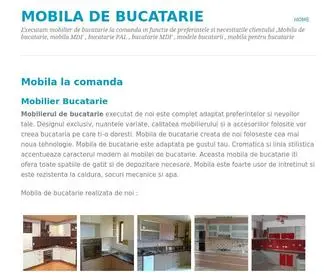 Mobiladebucatarie.org(Executam mobilier de bucatarie la comanda in functie de preferintele si necesitatile clientului) Screenshot