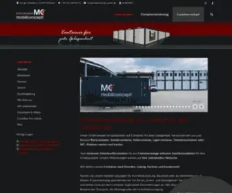 Mobilconcept-GMBH.de(Containervermietung und) Screenshot