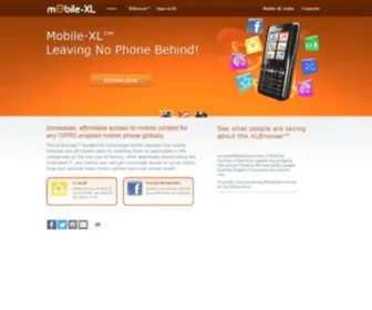 Mobile-XL.com(Access To Information And People From Any Phone Using SMS) Screenshot