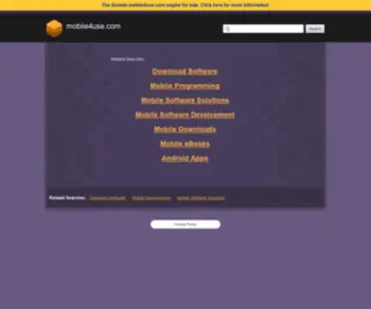 Mobile4Use.com(تولید نرم افزار های تلفن همراه جاوا و آندروید) Screenshot