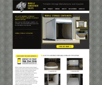 Mobilecontainersales.com(Buy mobile storage containers) Screenshot