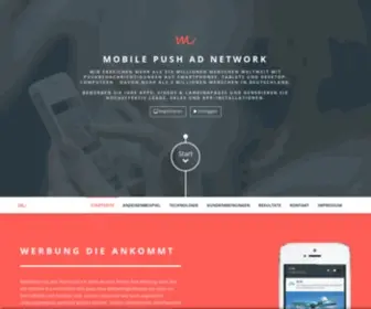 Mobileadvertise.de(Mobileadvertise (SaaS) Mobile Ad Network für Push Ads & DSP Advertising Marketing Agentur) Screenshot
