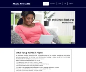 Mobileairtimeng.com(Virtual Top up Business) Screenshot