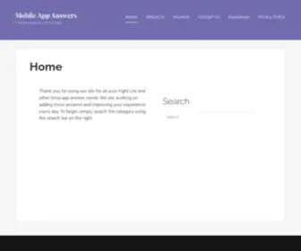 Mobileappanswers.com(Mobileappanswers) Screenshot