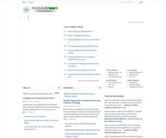 Mobilebloom.com(Technology News and Information) Screenshot