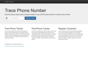 Mobilecallertracker.com(Mobile Caller Tracker) Screenshot