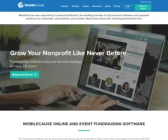 Mobilecause.com(Text to Donate Fundraising and Text Message Donor Engagement) Screenshot