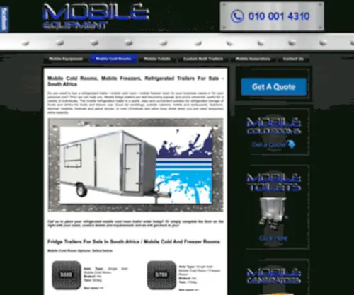 Mobilecoldrooms.co.za(Mobile Cold Rooms) Screenshot