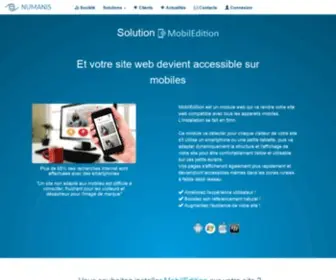 Mobiledition.com(Rendez votre site Internet accessible sur mobiles) Screenshot