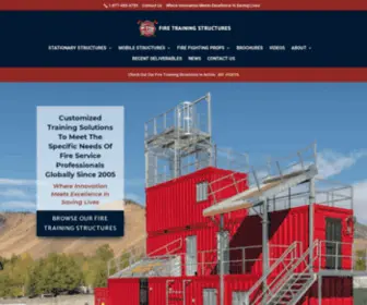 Mobilefireunits.com(Fire Training Structures) Screenshot