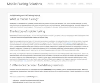 Mobilefueling.com(Mobile Fueling and Fuel Delivery Service) Screenshot