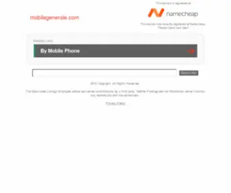 Mobilegenerale.com(Mobile Website) Screenshot