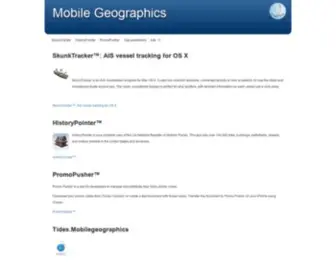 Mobilegeographics.com(Mobile Geographics) Screenshot