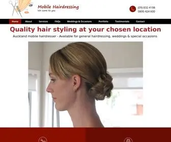 Mobilehairdresser.co.nz(Mobile Hairdressing) Screenshot