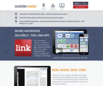 Mobilehelix.com(LINK Encrypted App for Lawyers by Mobile Helix) Screenshot