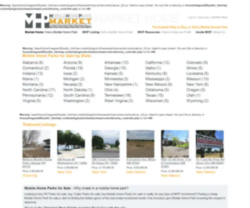 Mobilehomeparkmarket.com(Mobile Home Park Market) Screenshot