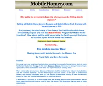 Mobilehomer.com(Mobile Home Investment) Screenshot