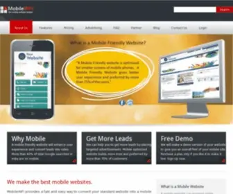 Mobileinfi.com(Mobile website builder) Screenshot