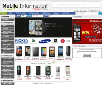 Mobileinfo.pk(Nokia Samsung HTC Iphone) Screenshot