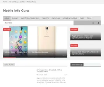 Mobileinfoguru.com(Mobile Info Guru) Screenshot