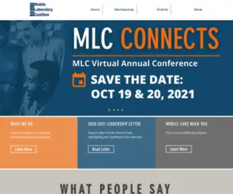 MobilelABCOalition.com(The Mobile Laboratory Coalition (MLC)) Screenshot