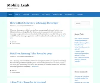 Mobileleak.com(Mobile Leak) Screenshot