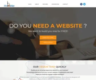 Mobilelize.com(FREE Responsive Website Development) Screenshot