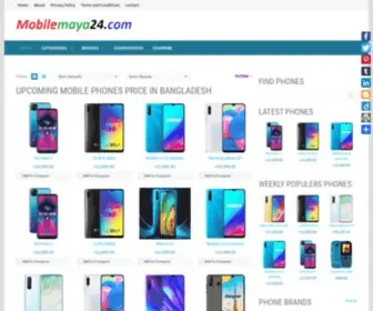 Mobilemaya24.com(Mobile phone price in Bangladesh) Screenshot