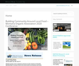 Mobilemeatprocessing.com(Bridging the Gap between Farm Gate to Dinner Plate) Screenshot