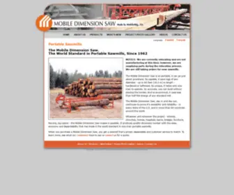 Mobilemfg.com(Portable Sawmills) Screenshot