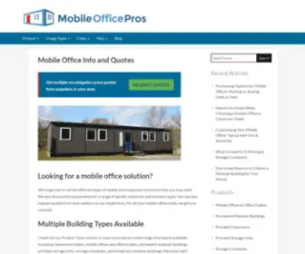 Mobileofficepros.com(Mobile Office Info and Quotes) Screenshot