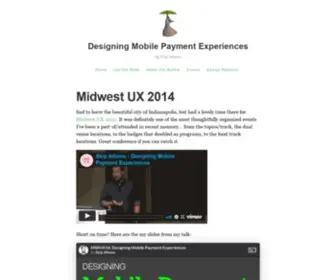 Mobilepaymentux.com(Designing Mobile Payment Experiences) Screenshot