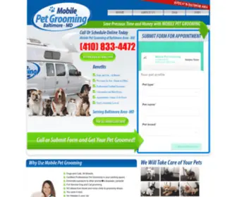 Mobilepetgrooming-MD.com(Mobile Pet Grooming) Screenshot