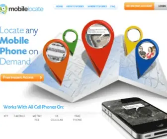 Mobilephonelocate.com(Cellphone locator) Screenshot