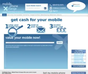 Mobilephonexchange.co.uk(Sell Mobile Phones) Screenshot