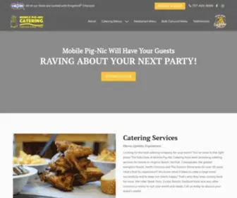 Mobilepignic.com(BBQ Catering Service in Virginia Beach) Screenshot
