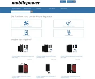 Mobilepower.ch(Die Plattform rund um deine Smartphone Reparatur) Screenshot