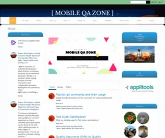 Mobileqazone.com(Mobile QA Zone) Screenshot