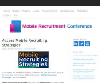 Mobilerecruitmentconference.com(Mobile Recruitment Conference) Screenshot