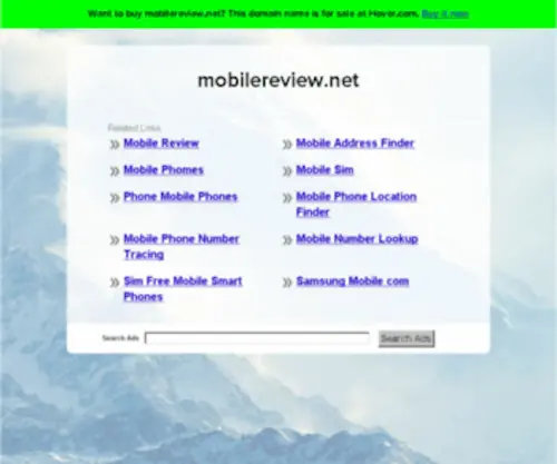 Mobilereview.net(The Leading Mobile Review Site on the Net) Screenshot
