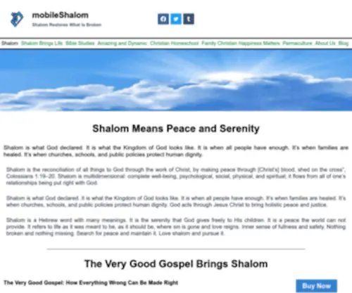 Mobileshalom.com(Power of Shalom) Screenshot