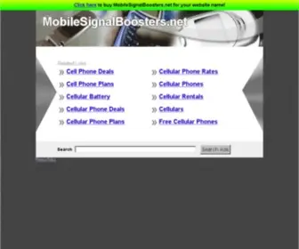 Mobilesignalboosters.net(Mobile Signal Boosters) Screenshot