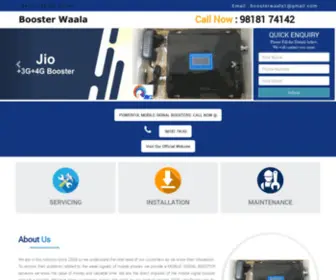 Mobilesignalsbooster.in(Mobile Signals Booster) Screenshot