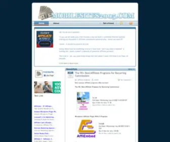 Mobilesites2005.com(Affiliate Marketing Tips) Screenshot