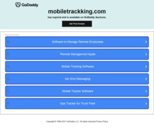 Mobiletrackking.com(Mobiletrackking) Screenshot